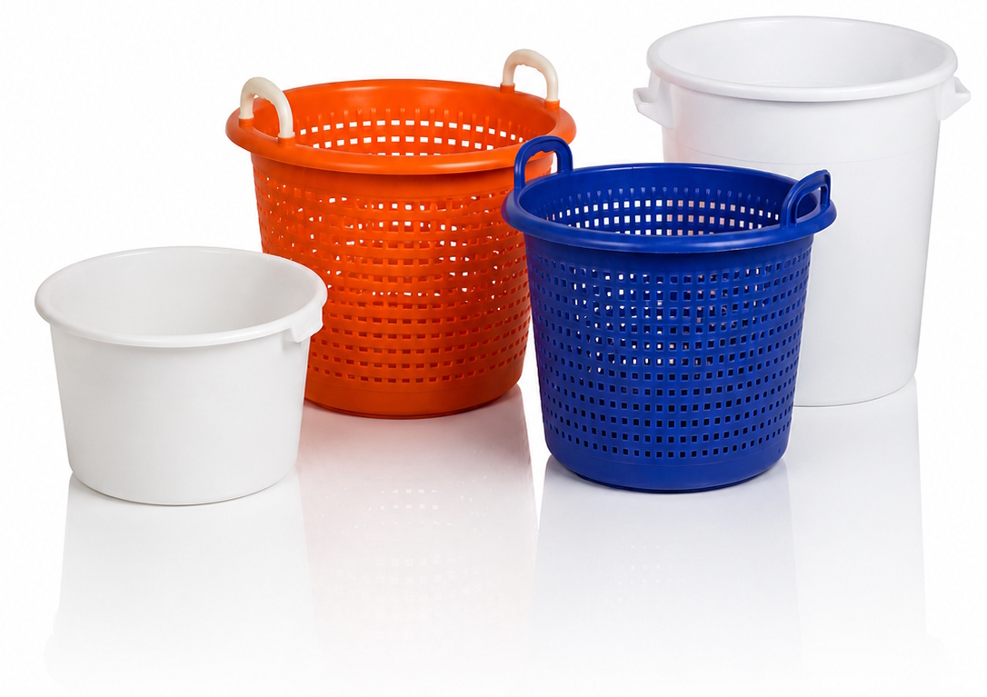 Round bins, tubs & baskets image