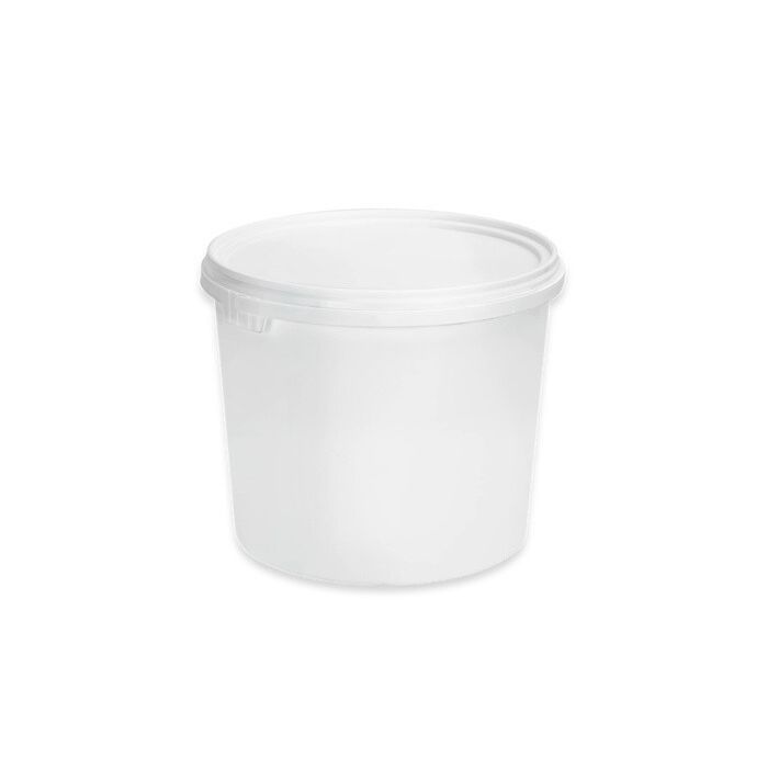 Plastic buckets, 2.5-liter, White, FOOD-GRADE, NORAH Plastics