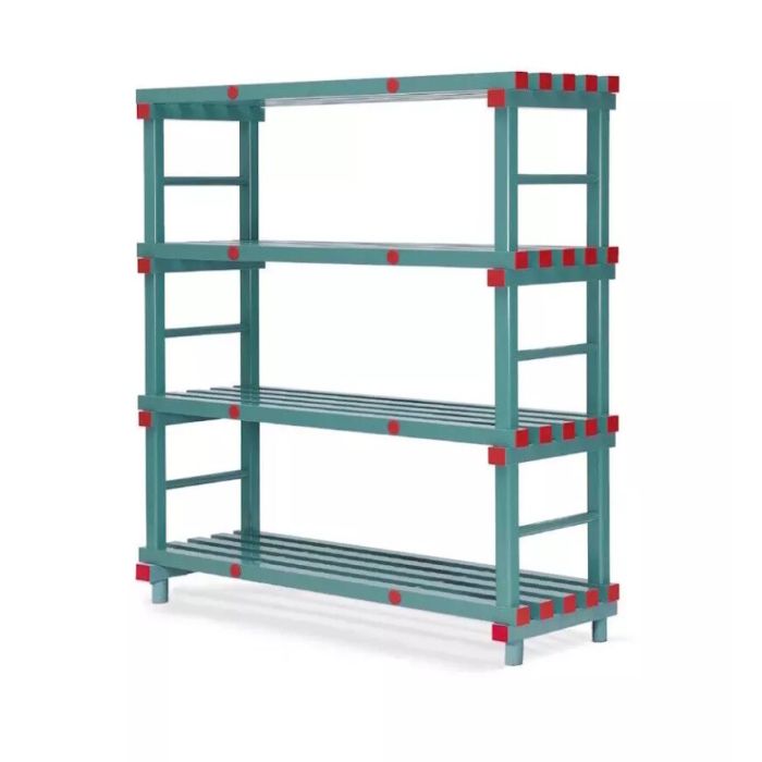 Plastic rack 120x70x182 cm, 4 shelves, NORAH Plastics
