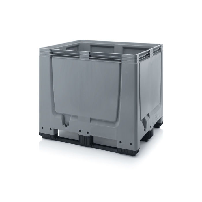 Bulk Palletbox 120x100x100 cm, 3 skids, capacity 900 liters, NORAH Plastics