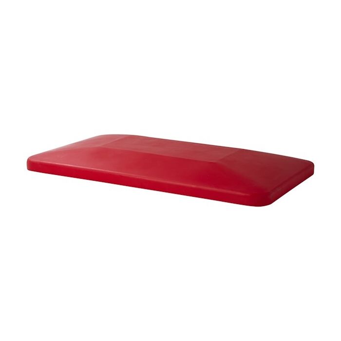 Red lid suitable for transport cart 450 litres, NORAH Plastics