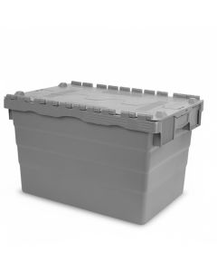 Reusable container with lid, gray MBD 6432, NORAH Plastics