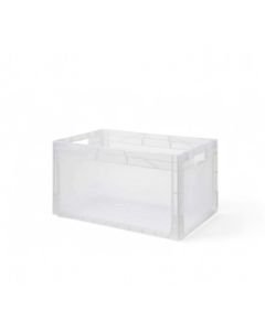 Clear stackable boxes, 600x400x320mm, Capacity 66 liters, NORAH Plastics