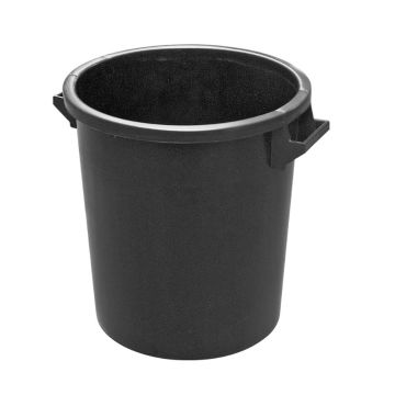 Black Waste Bins, 50 litres, NORAH Plastics