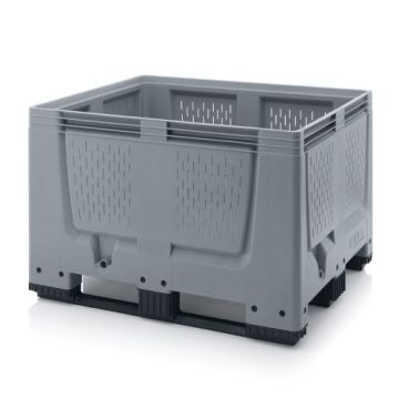 Palletbox 120x100x79cm, 3 skids, capacity 670 liter