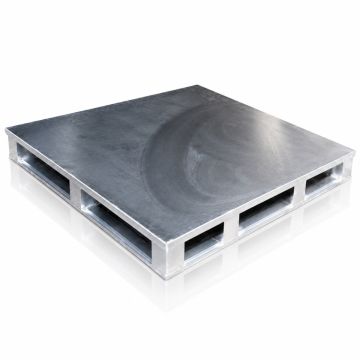Aluminum Pallet 120x120x15 cm, closed pallet deck for Nuclear Power Plants, NORAH Inox