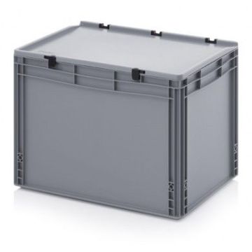 Stacking Box with lid 60x40x43,5cm, capacity 88 liters, NORAH Plastics