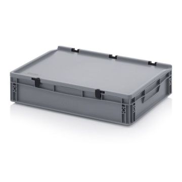 Stacking bin with lid 60x40x13,5cm, capacity 24 liters, NORAH Plastics