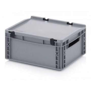 Stacking bin with lid 40x30x18,5cm, capacity 15 liters, NORAH Plastics