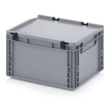 Stacking bin with lid 40x30x23,5cm, capacity 20 liters, NORAH Plastics