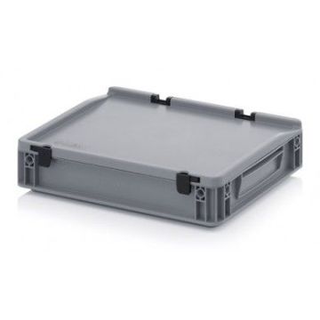 Stacking bin with lid 40x30x9cm, capacity 5,2 liters, NORAH Plastics