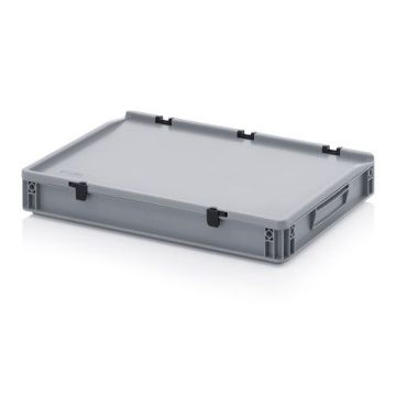 Stacking bin with lid 60x40x9cm, capacity 15 liters, NORAH Plastics