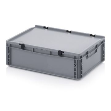 Stacking bin with lid 60x40x18,5cm, capacity 35 liters, NORAH Plastics