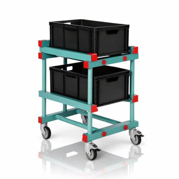 Side trolley for Euro containers, NORAH Plastics