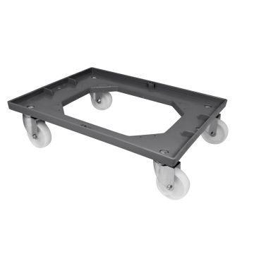 Dollie Transport Undercarriage for Bakery Baskets, Grey, NORAH Plastics