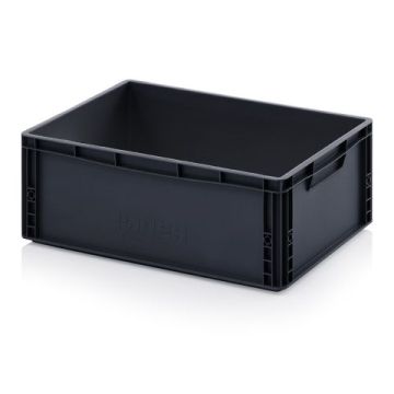 ESD stacking bin 60x40x22 cm, capacity 45 liters