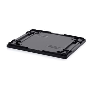 ESD lid for ESD stacking bins 80x60cm, NORAH Plastics