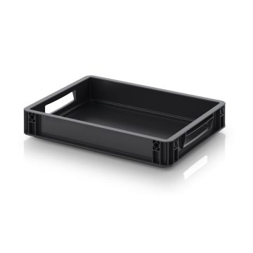 ESD Totes, Electronic Components Storage, 40x30x7,5cm, inhoud 6,9 liter, NORAH Plastics