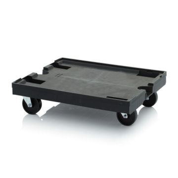 ESD Transport trolley, Anti-static, stacking bins 80x60cm, NORAH Plastics