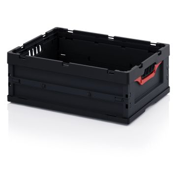  Folding esd bin 60x40x22cm, capacity 46 liters