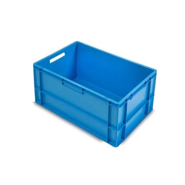 Stackable Totes, 60x40x32cm, Blue, PP, NORAH Plastics