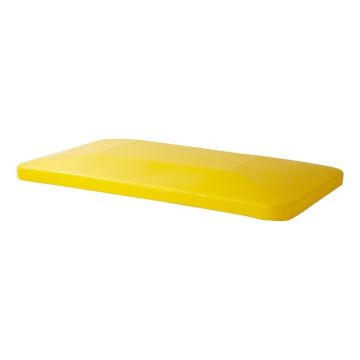 Yellow lid suitable for transport cart 450 litres, NORAH Plastics