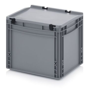 Stacking bin with lid 40x30x33,5cm, capacity 30 liters, NORAH Plastics
