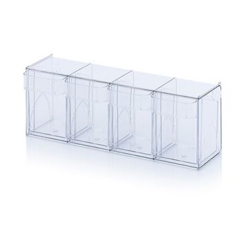 Clearboxes, Interlocking Tilt Totes, NORAH Plastics