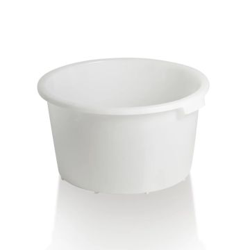 Food tub 85 liter heavy duty, HDPE, White, NORAH Plastics