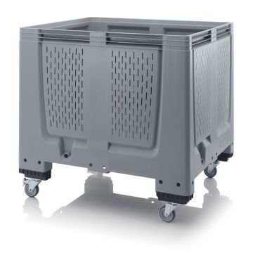 Wheeled palletbox 120x100x114cm, 4 wheels, capacity 900 liters