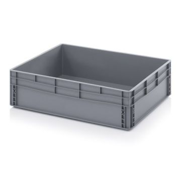 Stacking bin 80x60x22cm, capacity 87 litres, Grey, NORAH Plastics