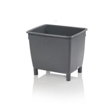 Large volume container bin 79x60.5x68cm, capacity 210 liters, RE-HDPE, NORAH Plastics