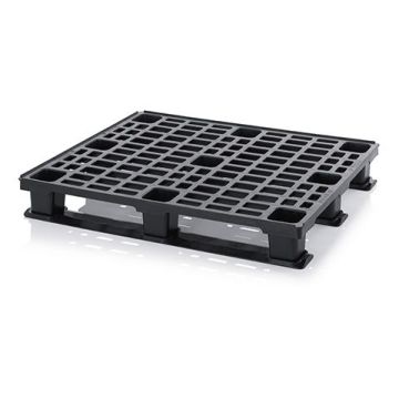 Block ESD Pallet 120x100x15.5 cm, 3 drag slats, NORAH Plastics