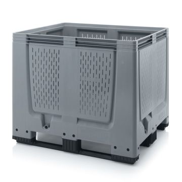 Palletbox 120x100x100cm, 3 skids, capacity 900 liters