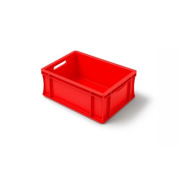Euronorm stacking Boxes 40x30x22cm - Red, NORAH Plastics