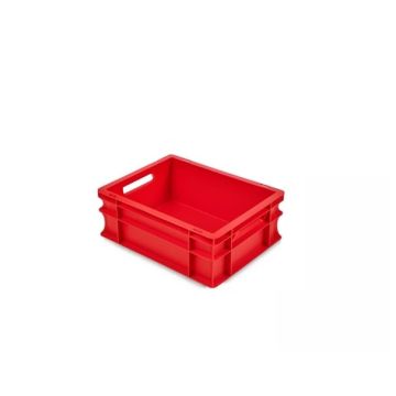Plastic stacking bin, 40x30x17cm, Capacity 15 liters, Red - NORAH-Plastics