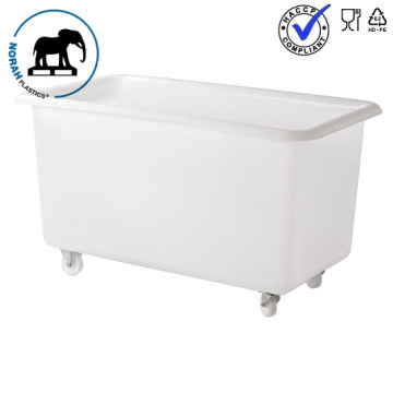 Food Grade Cart, 450 liter, White, NORAH Plastics