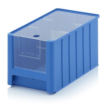 Linbin 35x21x20cm, capacity 11,7 liters with 2 dividors and inset windows, NORAH Plastics