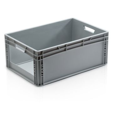 Order picking bin, 60x40x27cm, capacity 56 liters with large grab opening, NORAH Plastics