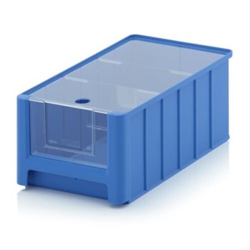 Linbin 35x21x15cm, capacity 8,6 liters with 2 dividors and dustcover, NORAH Plastics