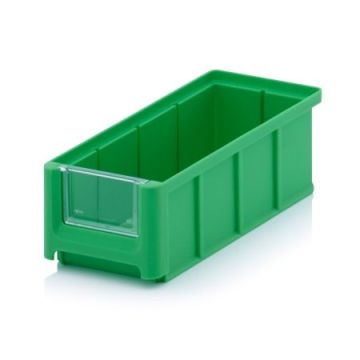 Linbin 21,5x10x7,5cm, capacity 1,08 liter with front, Green, NORAH Plastics