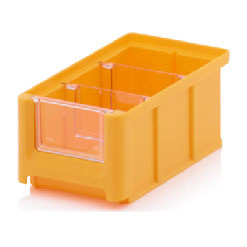 Linbin 16x10,2x7,5cm, capacity 0,77 liter with 2 dividers and inset window 