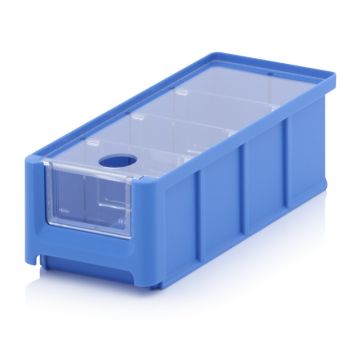 Storage Linbin 21,5X10X7,5cm, capacity 1.08 liters with insert window, lid and 3 dividers, NORAH Plastics