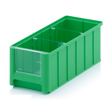 Linbin 32,5x15x12,5 cm, capacity 4,5 liters with 2 dividers and inset window 