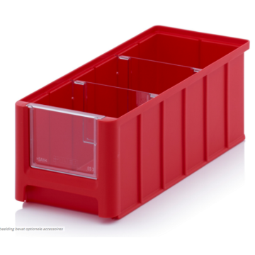 Linbin 32,5x15x12,5 cm, capacity 4,5 liters with 2 dividers and inset window 