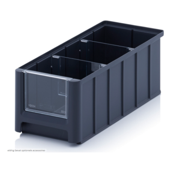 Linbin 32,5x15x12,5 cm, capacity 4,5 liters with 2 dividers and inset window 