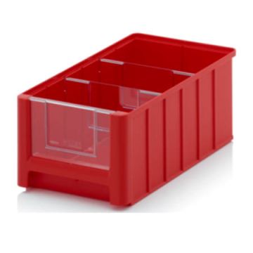 Linbin 35x21x15cm, capacity 8,6 liters with 2 dividors and inset windows 