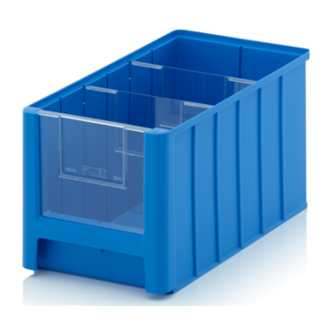 Linbin 35x21x20cm, capacity 11,7 liters with 2 dividors and inset windows 