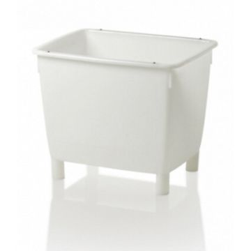 Pickling container, large volume bins, 400 liters, HDPE, White, NORAH Plastics, 81011111