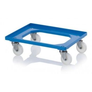 Dollie with 4 stainless steel swivel castors and nylon wheels, NORAH Plastics